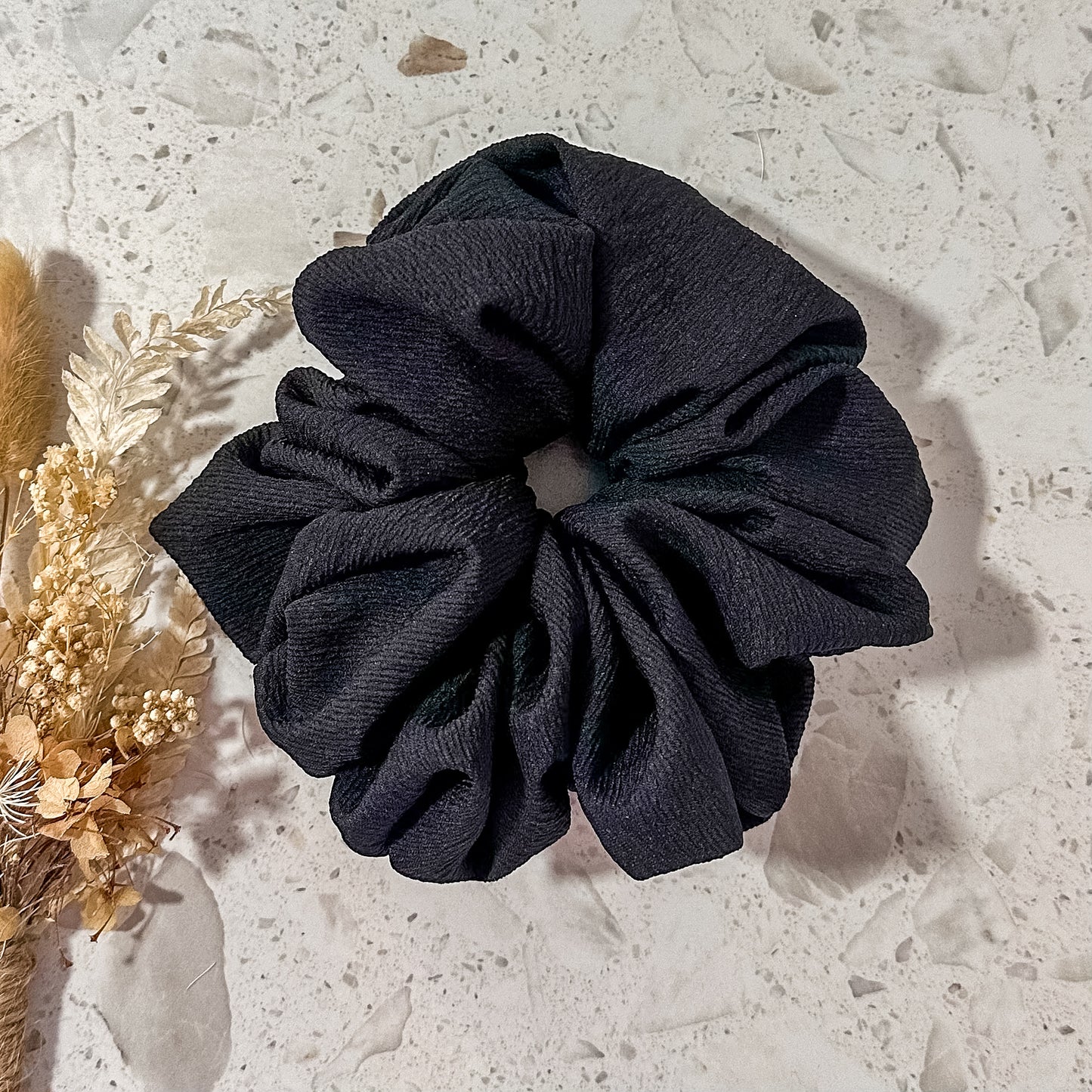 Mega Scrunchies | Crepe | Black