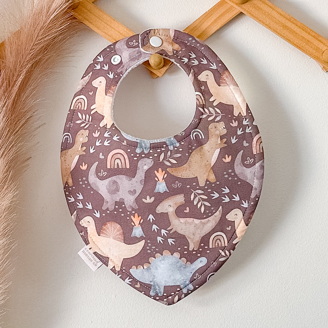 Choc Dino Bibs