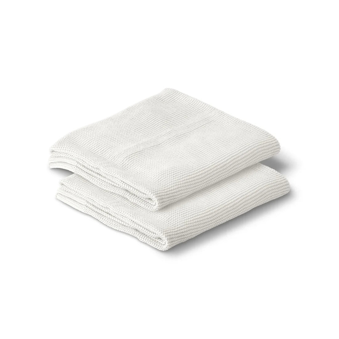 Cotton Classic Knit Baby Blanket - Milk