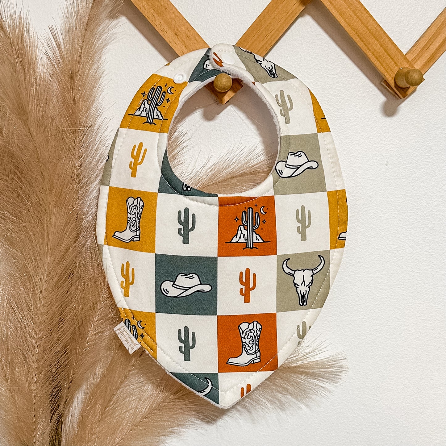 Western Check Bibs