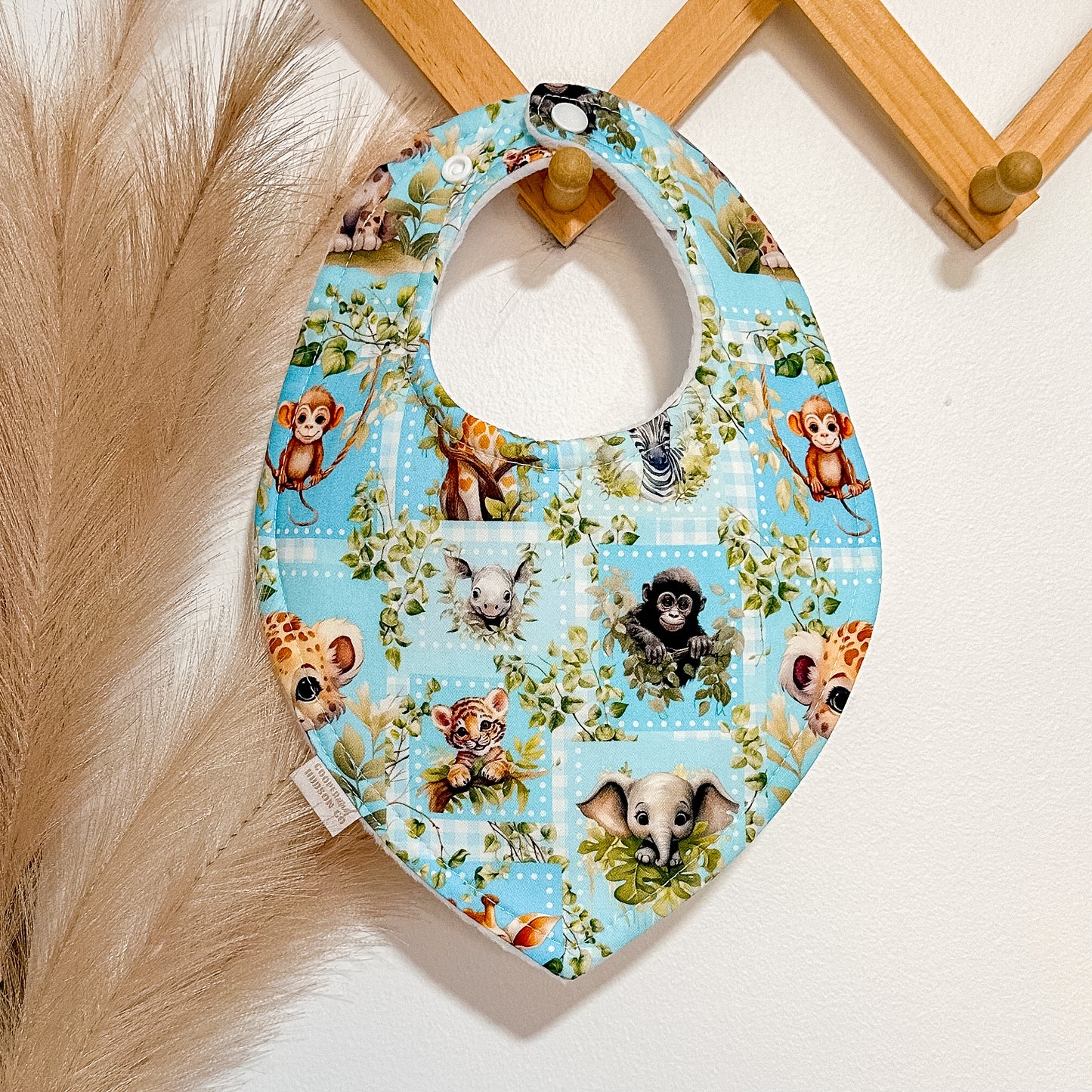 Jungle Animal Bibs | Blue