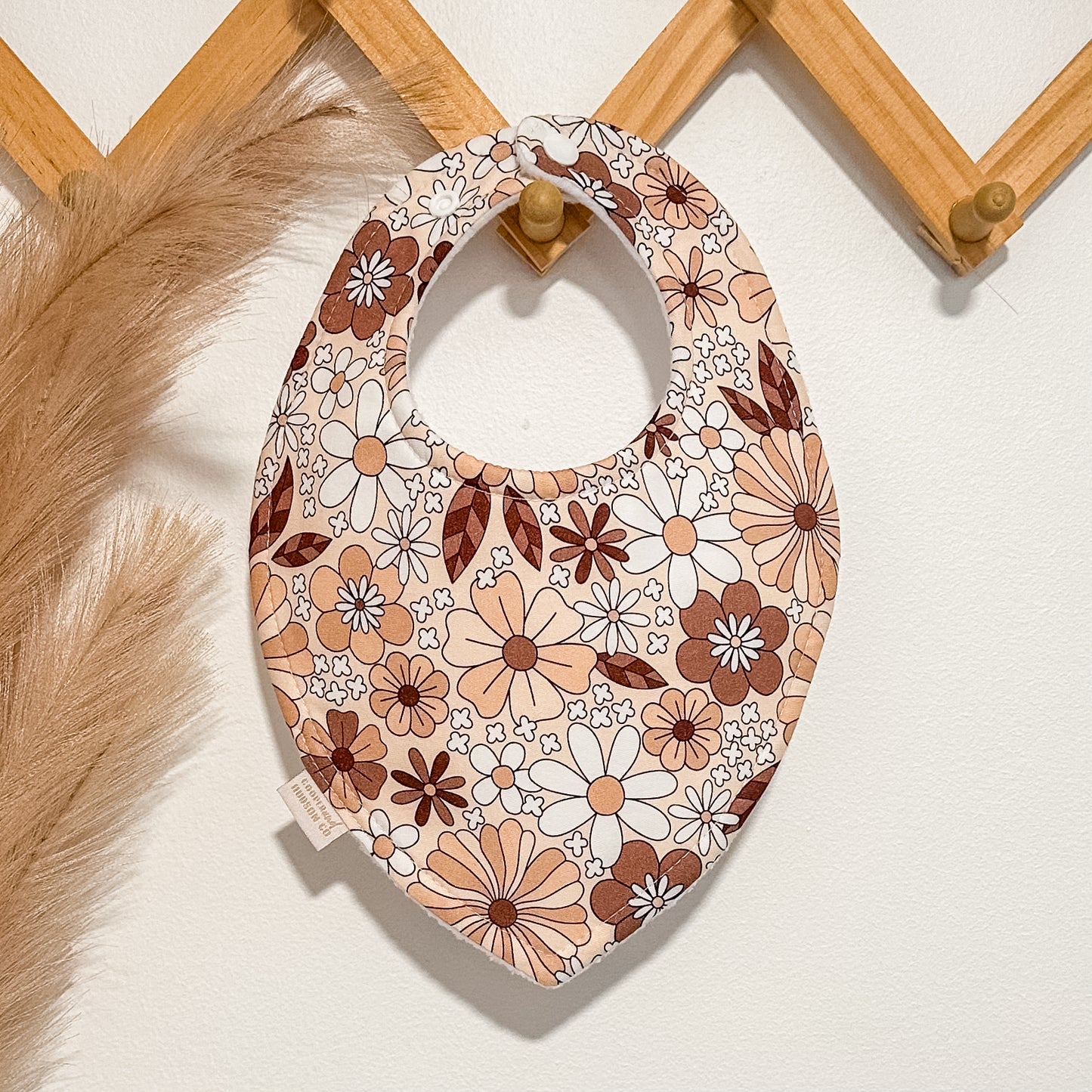 Earthy Floral Bibs