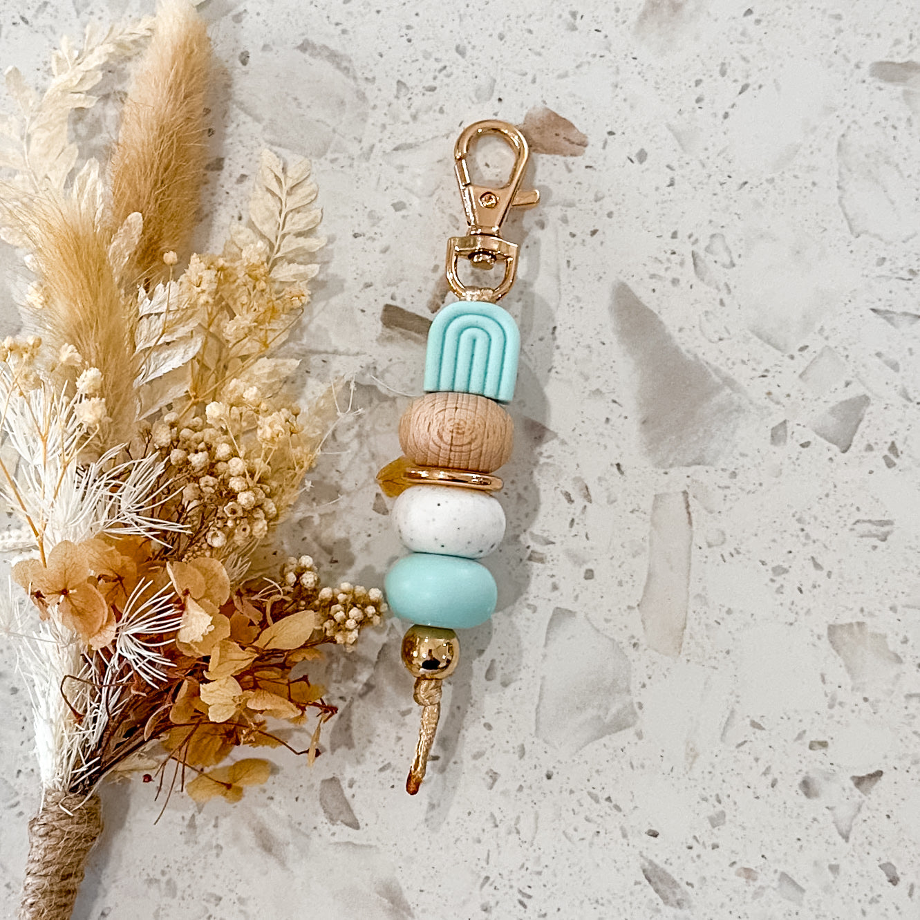 Ocean Blue Arch Keyring