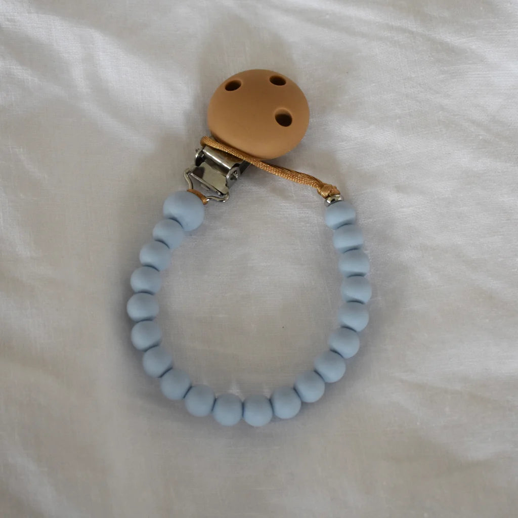 Silicone Dummy Clip | Baby Blue