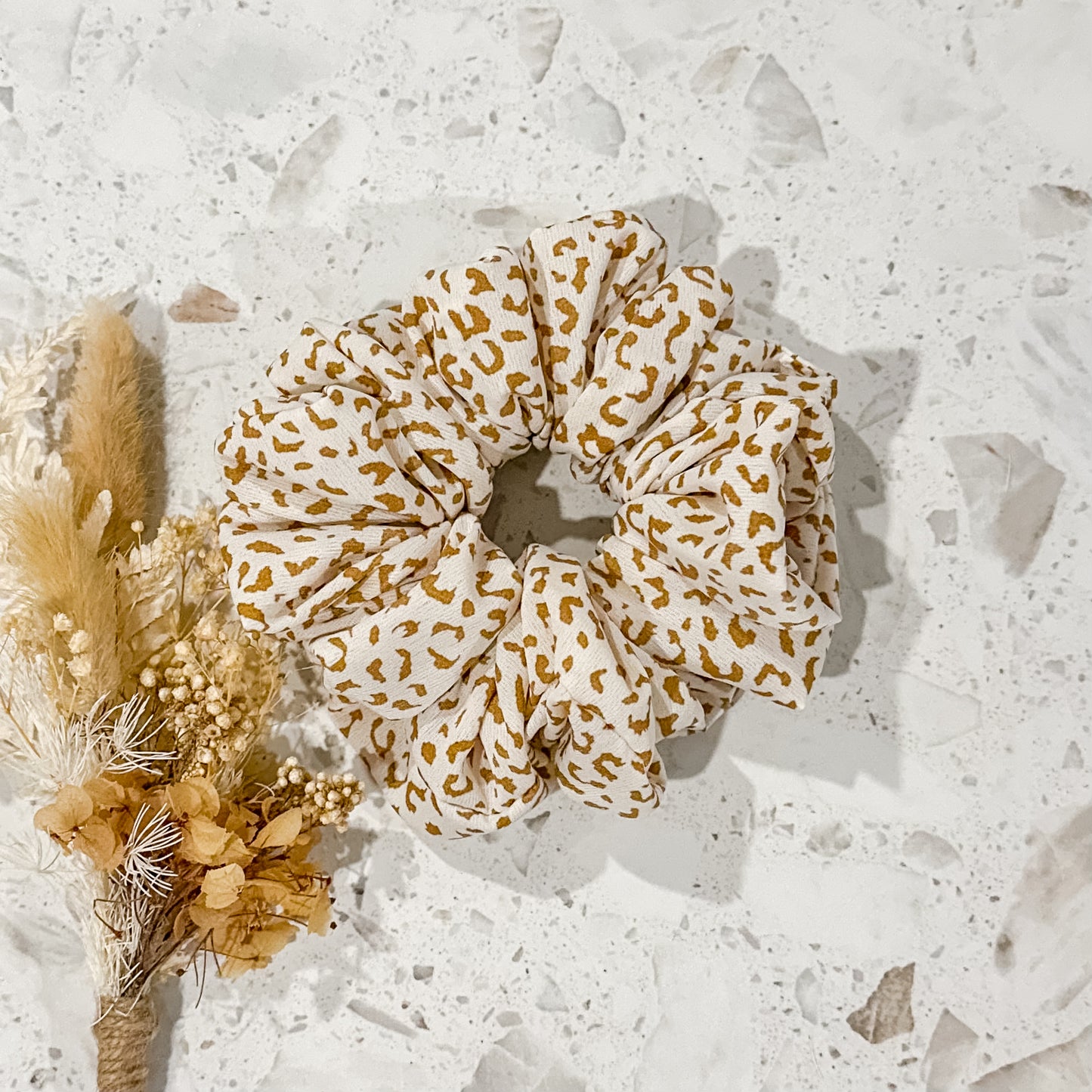 Leopard Luxe Scrunchies | Neutral