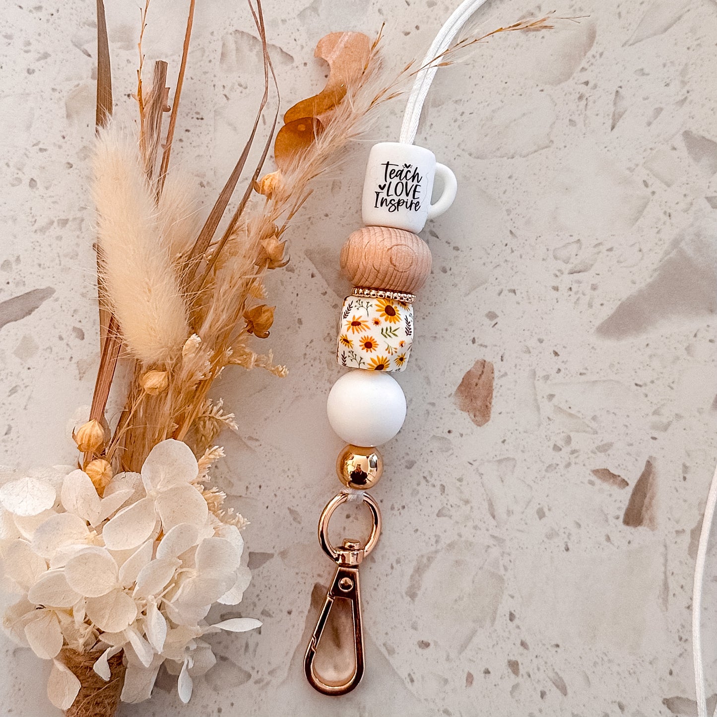 Teach Love Inspire Lanyard | Floral