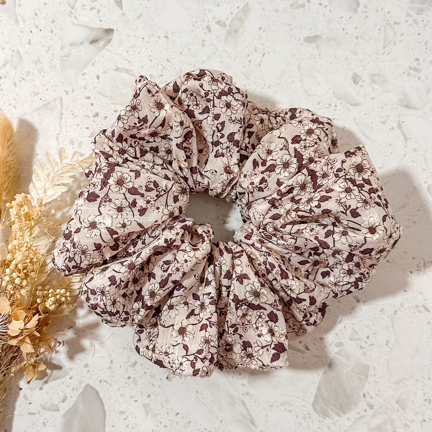 Mega Scrunchies | Neutral Floral