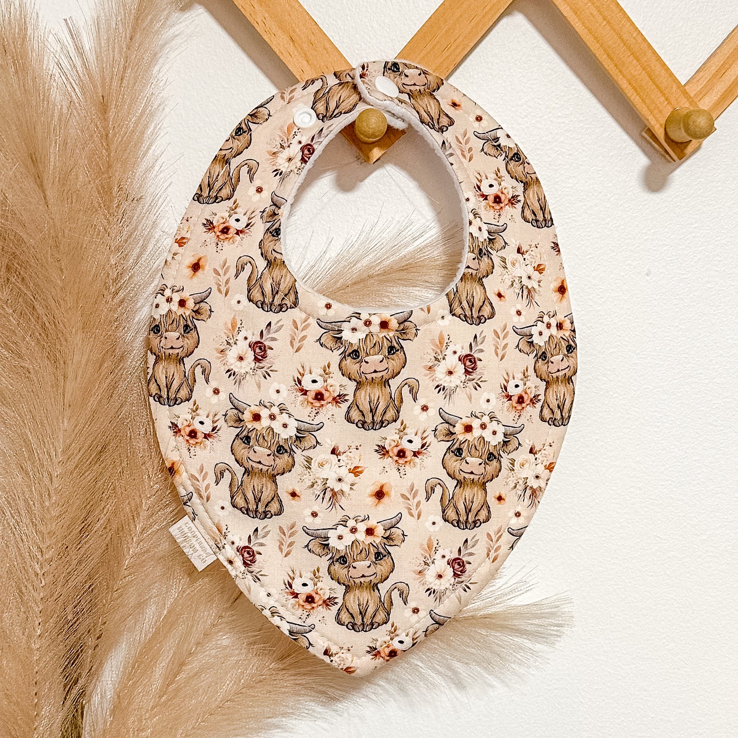 Highland Cow Bibs | Autumn Beige
