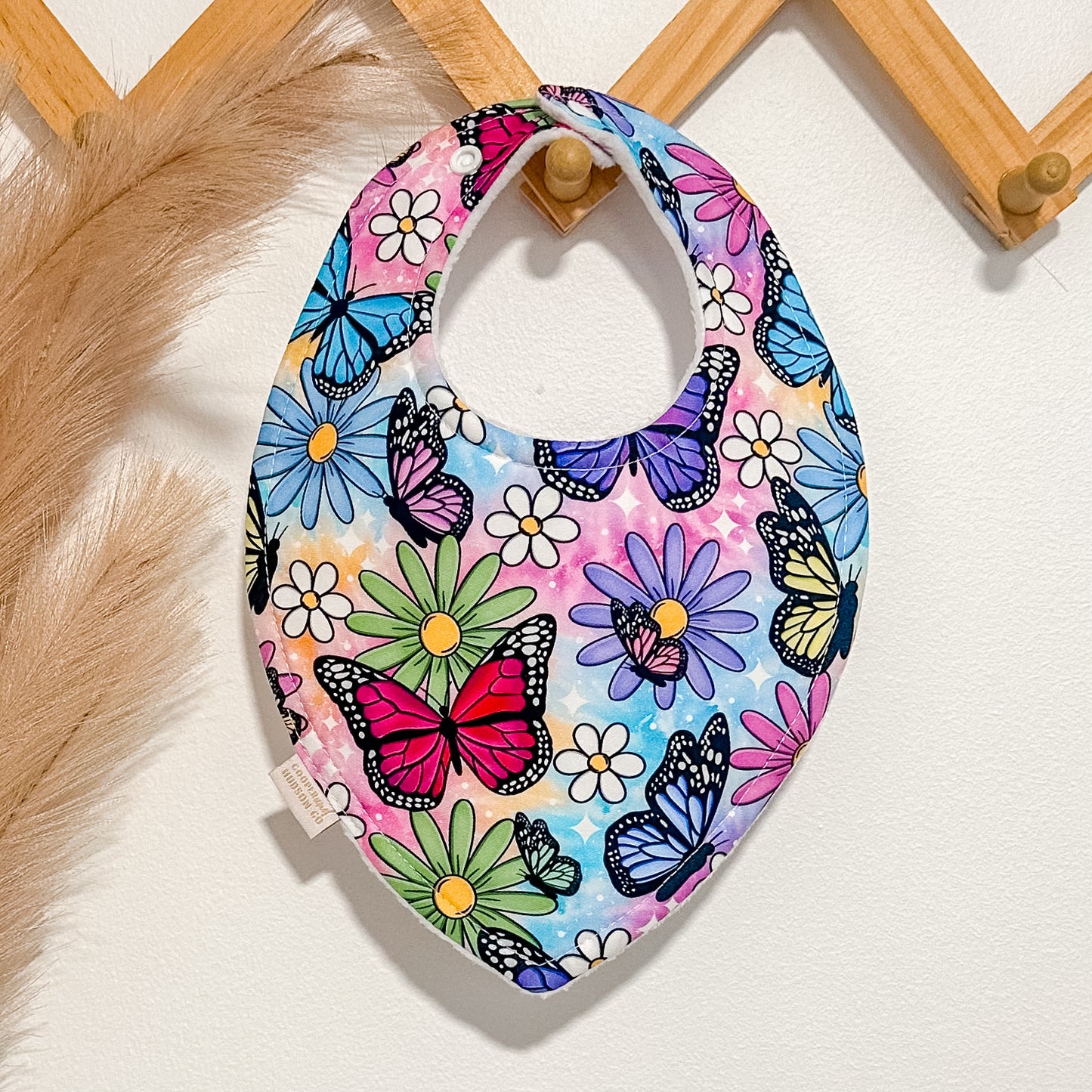Rainbow Butterfly Bibs