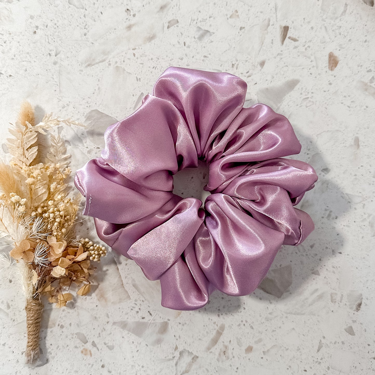 Mega Satin Scrunchies | Dusty Lilac