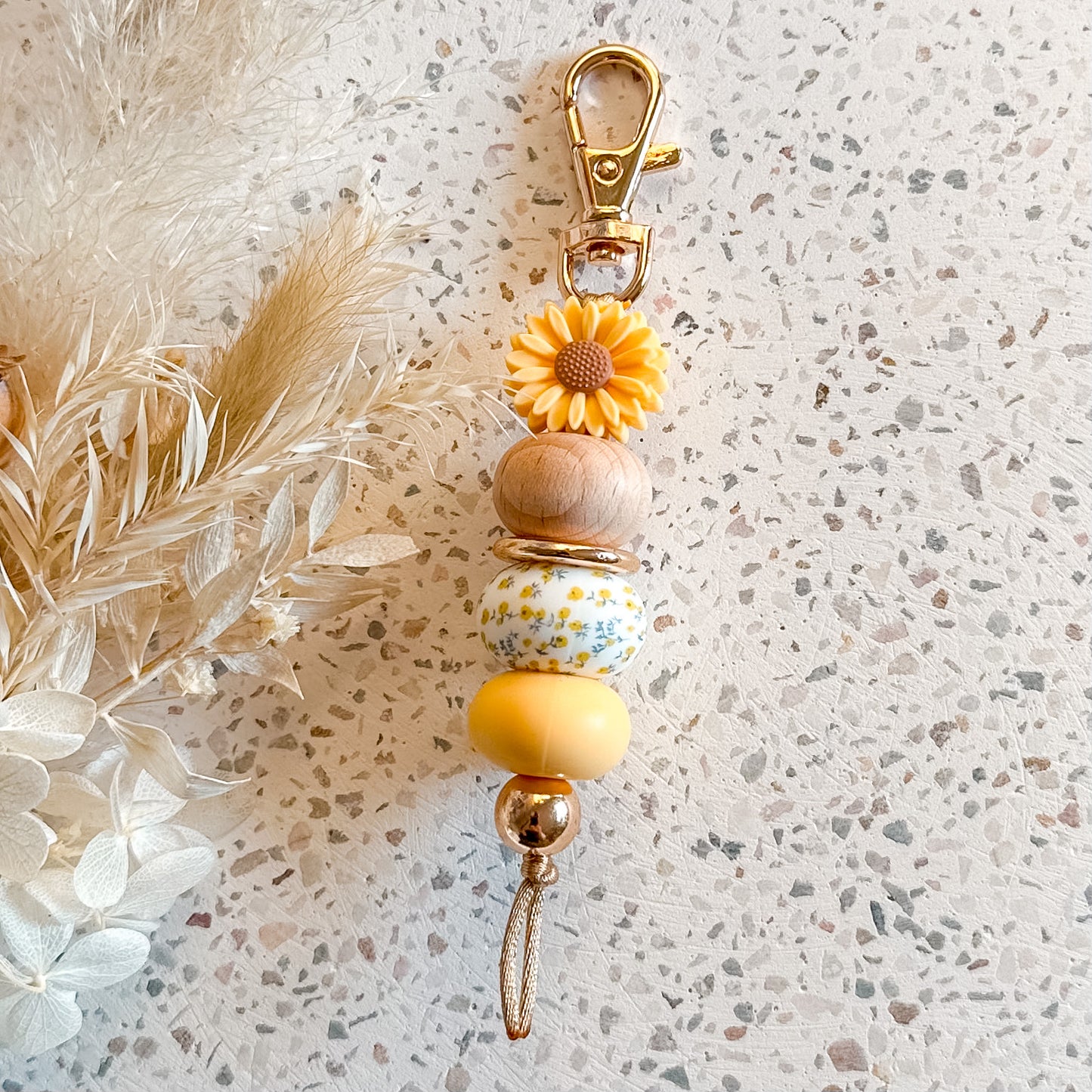 Sunshine Bloom Daisy Keyring
