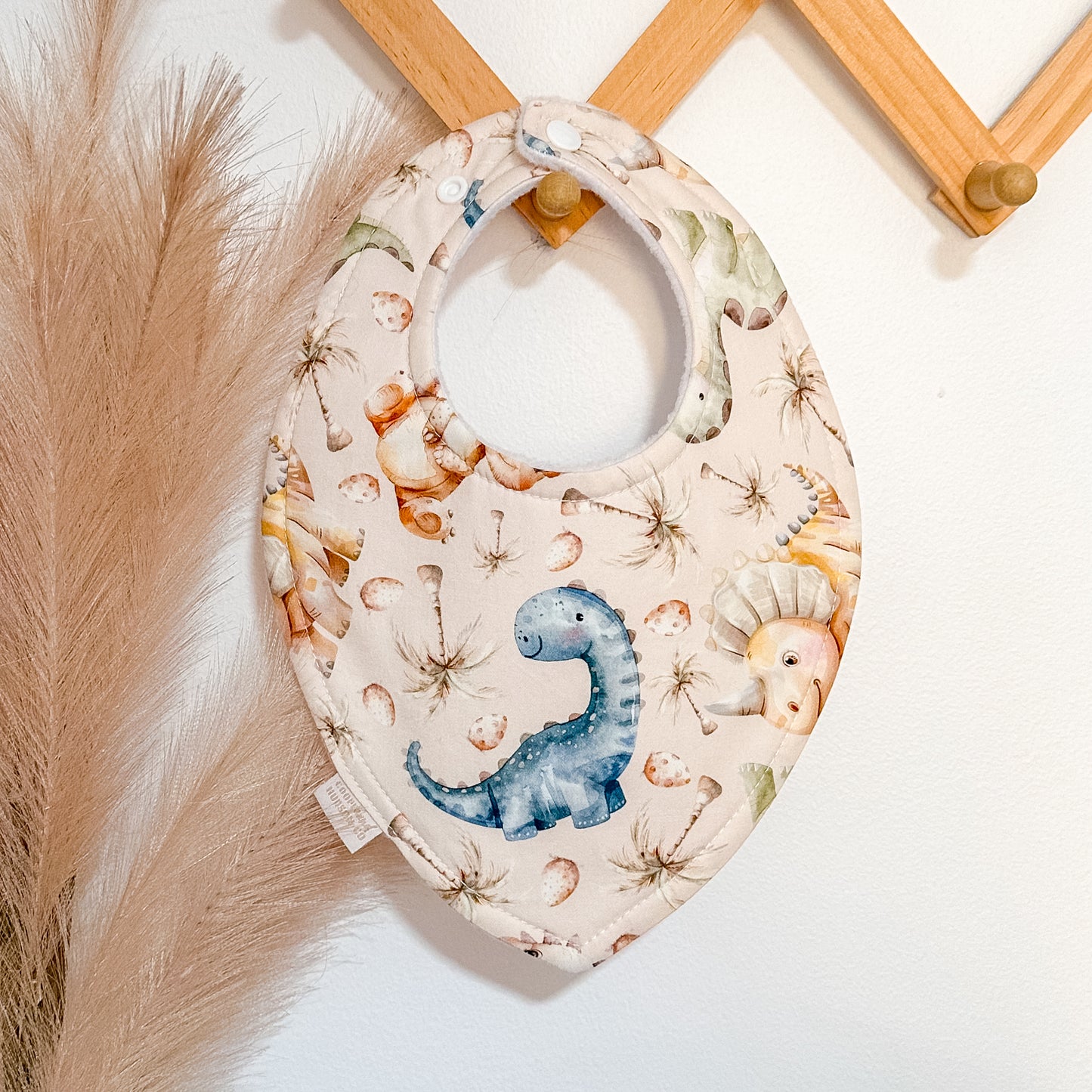 Dino Bibs | Beige