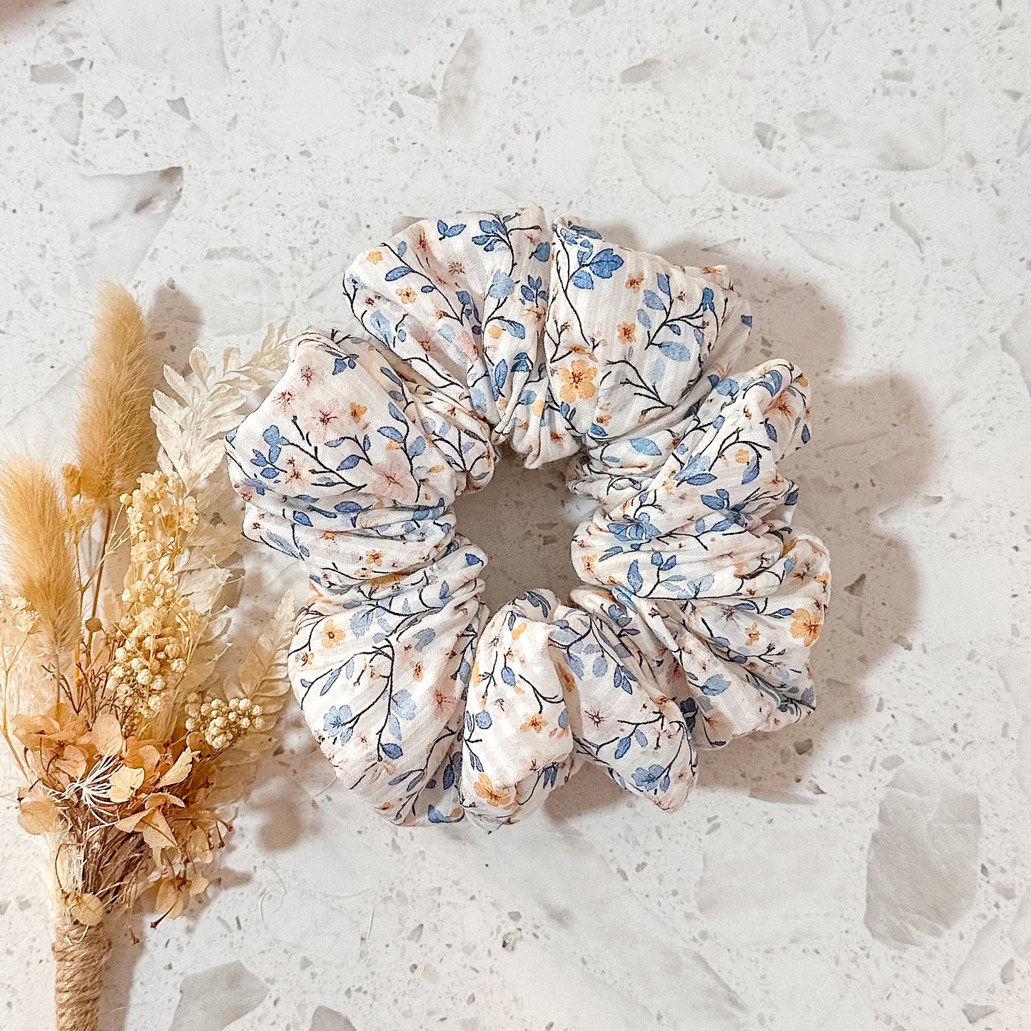 Luxe Scrunchies | Stripe Floral