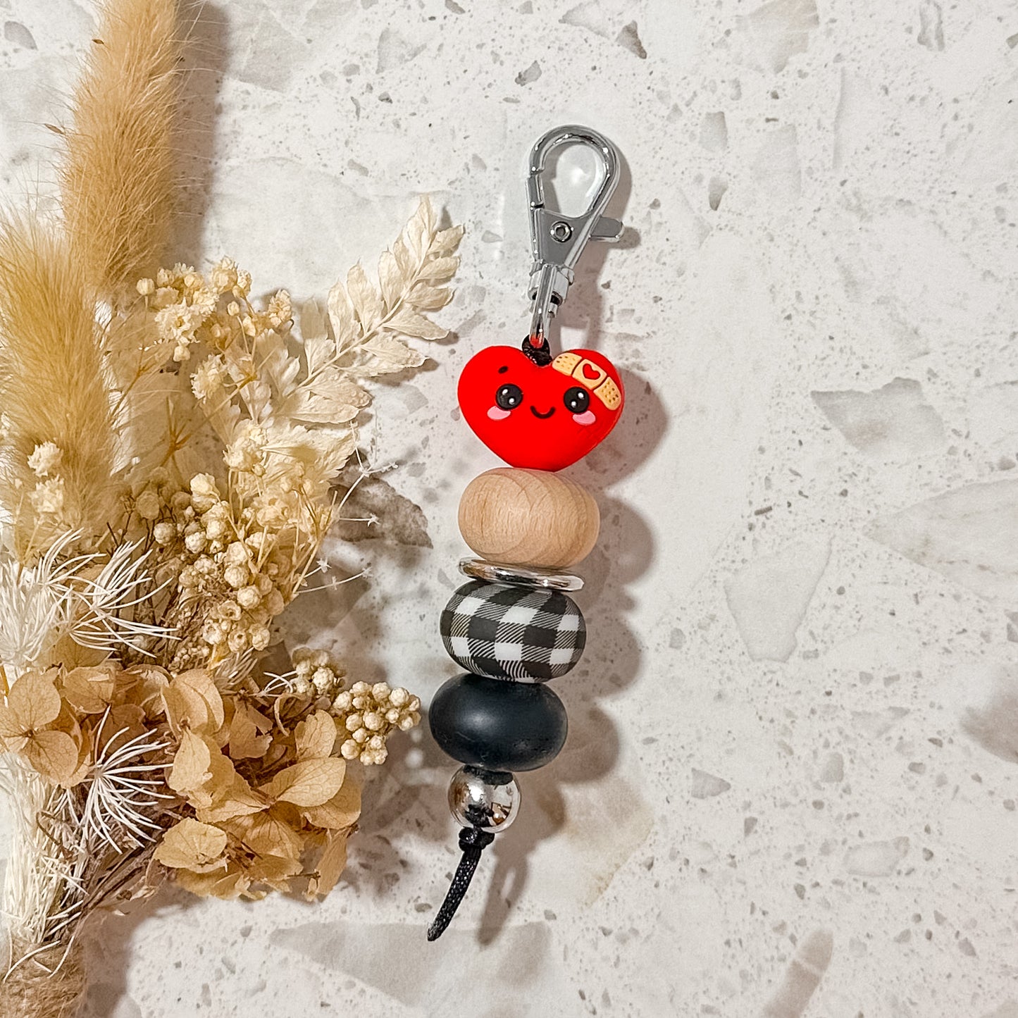 3D Broken Heart Keyring