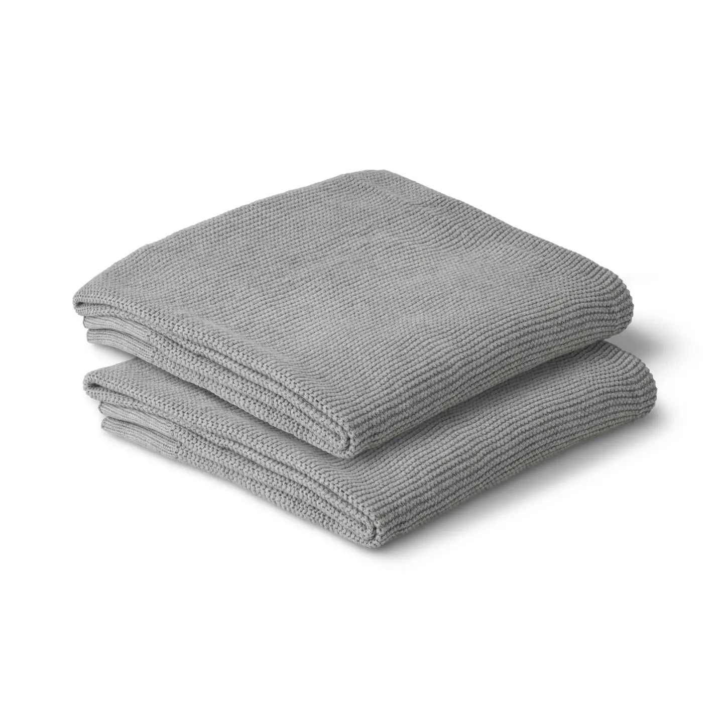Cotton Classic Knit Baby Blanket - Dove Grey