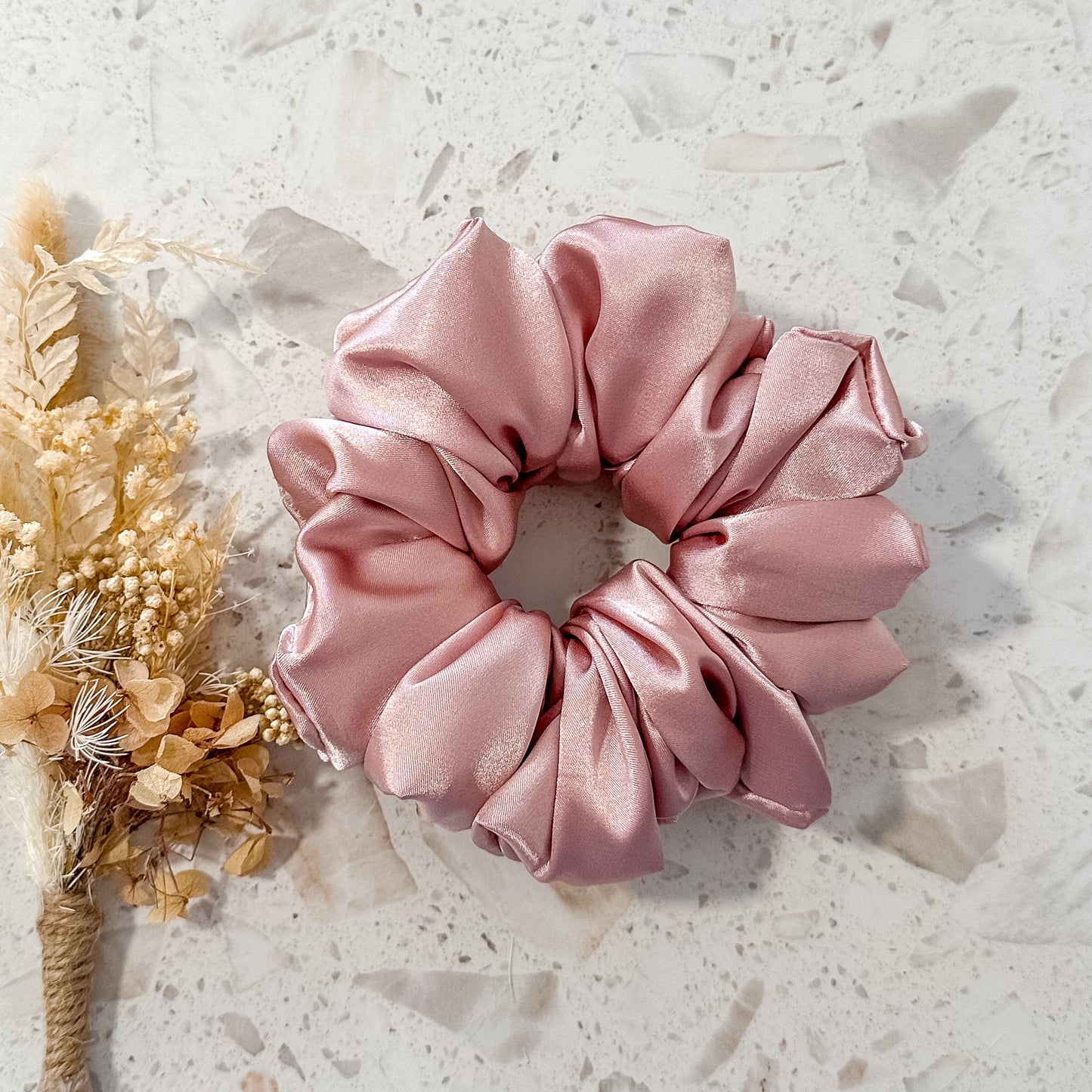 Satin Luxe Scrunchies | Opal Pink