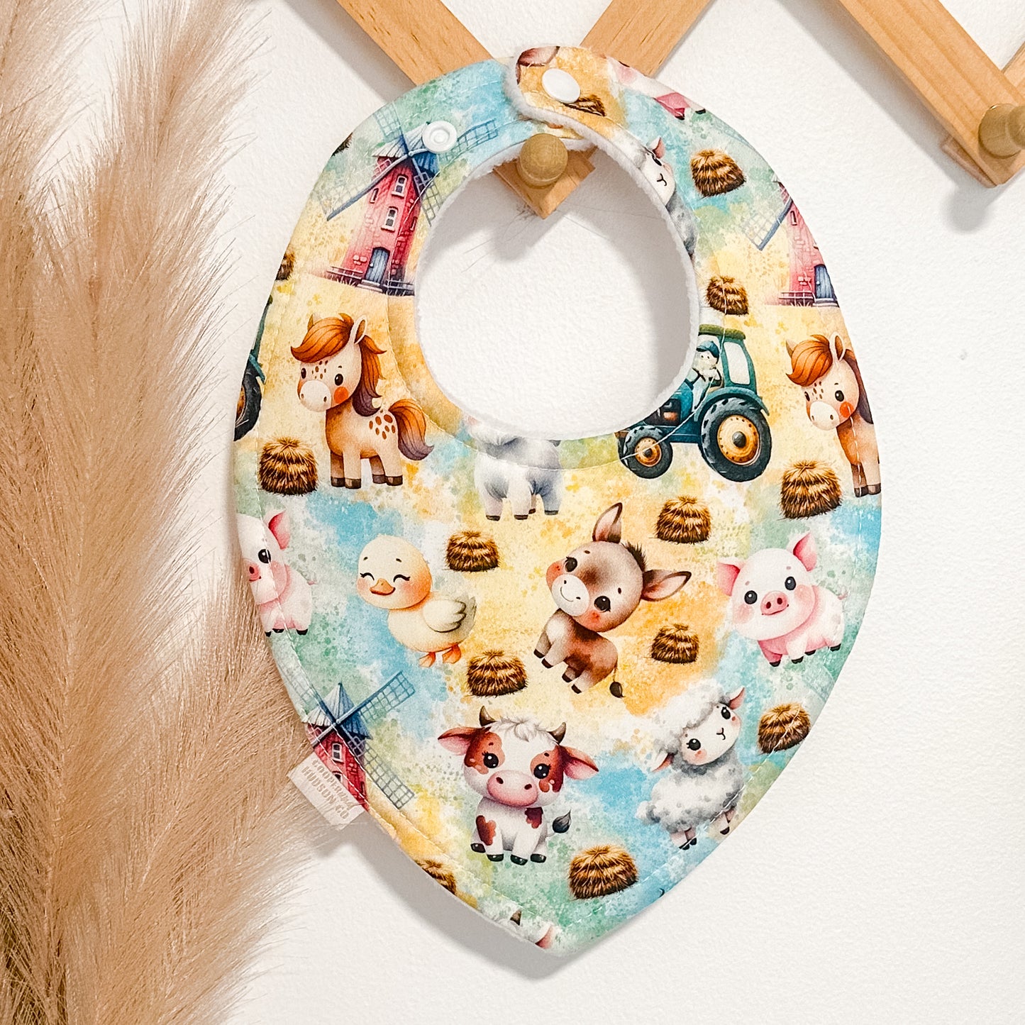 Cute Farm Animal Bibs | Multi Colour