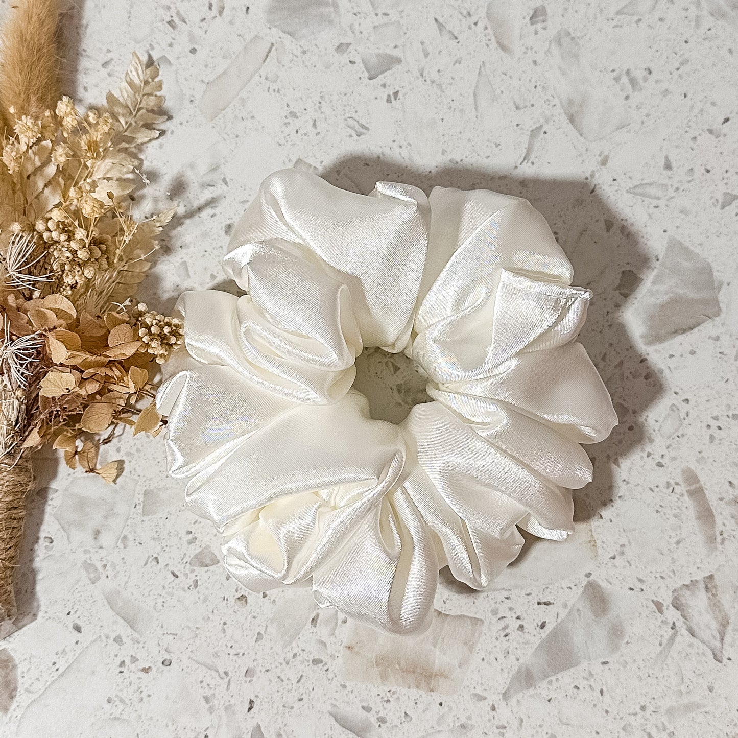 Satin Luxe Scrunchies | Ivory