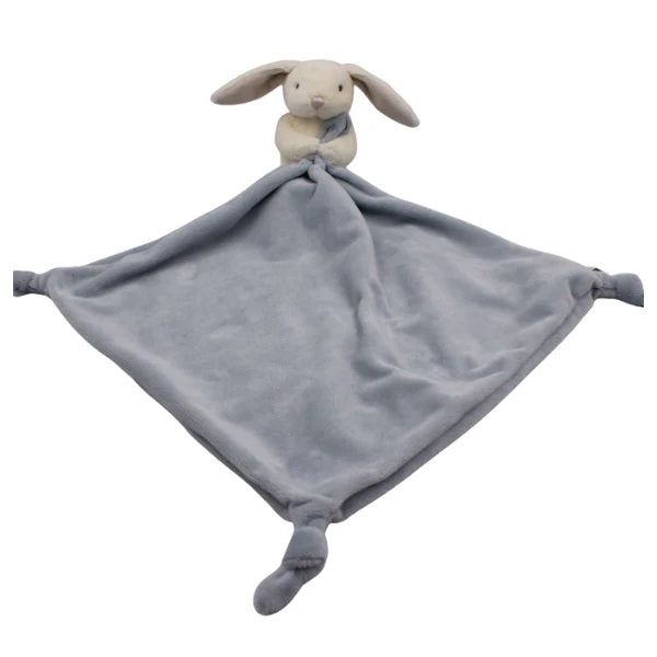 Petite Vous Mika the Bunny Mini Toy & Comfort Blanket - Dusty Blue