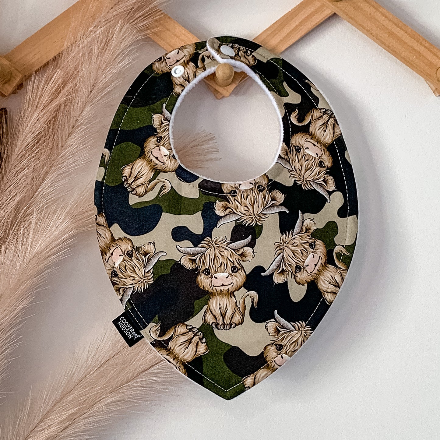 Highland Cow Bibs | Camo