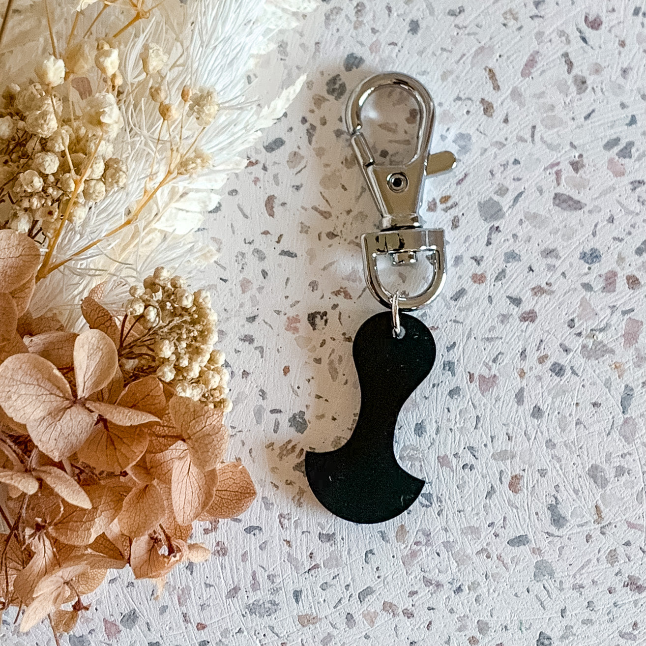 Black Trolley Token | Silver Hardware
