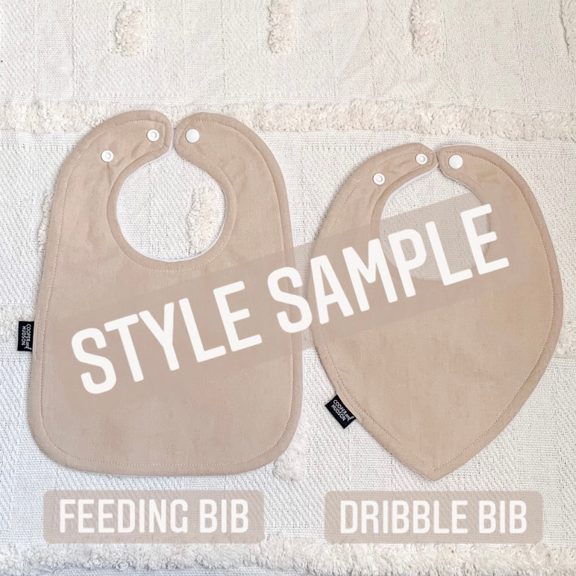 Neutral Mini Floral Bibs