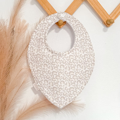 Leopard Print Bibs | Beige