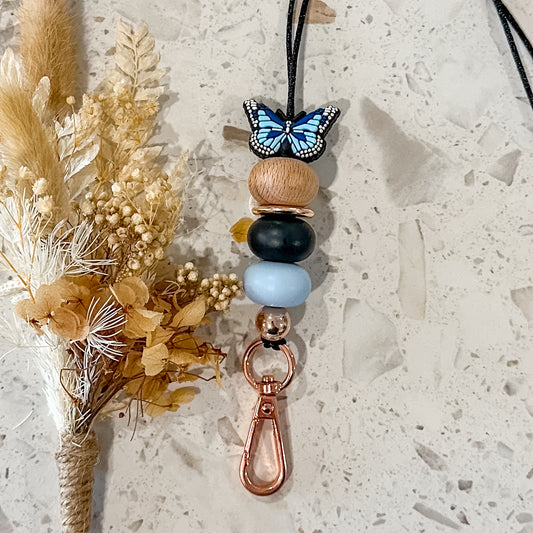 Butterfly Lanyard | Blue/Black