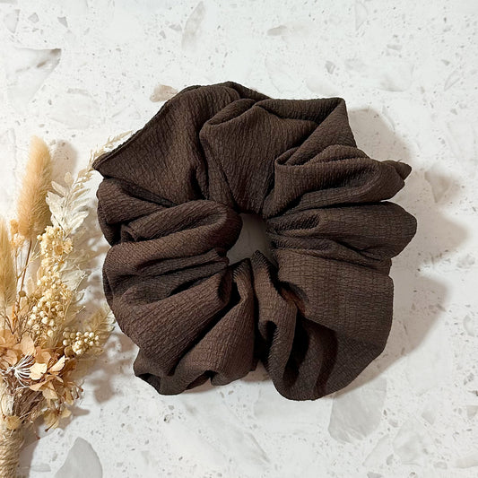 Mega Scrunchies | Crepe | Chocolate