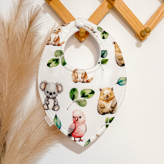 Aussie Animal Bibs | White