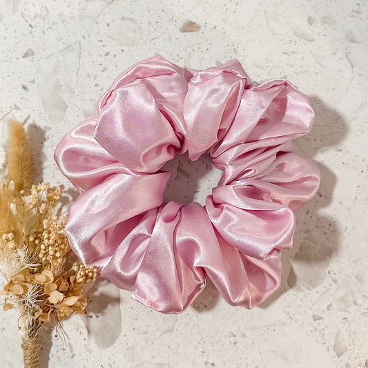 Mega Satin Scrunchies | Light Pink