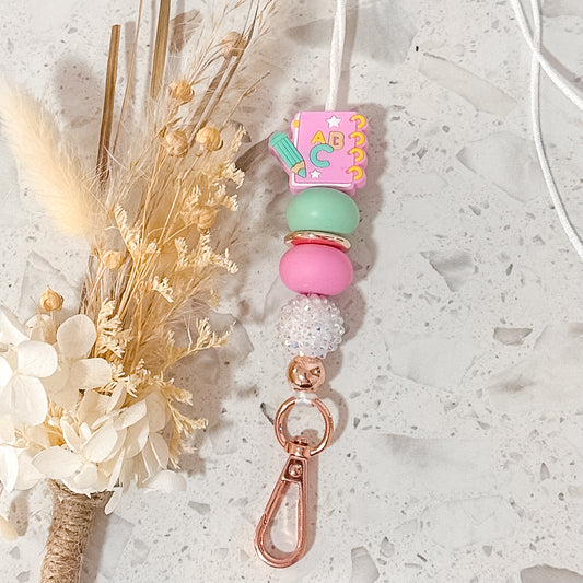 Pastel ABC Book Lanyard
