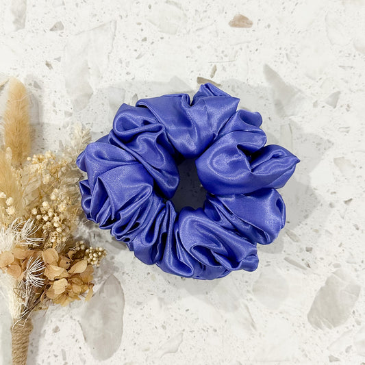 Satin Luxe Scrunchies | Purple