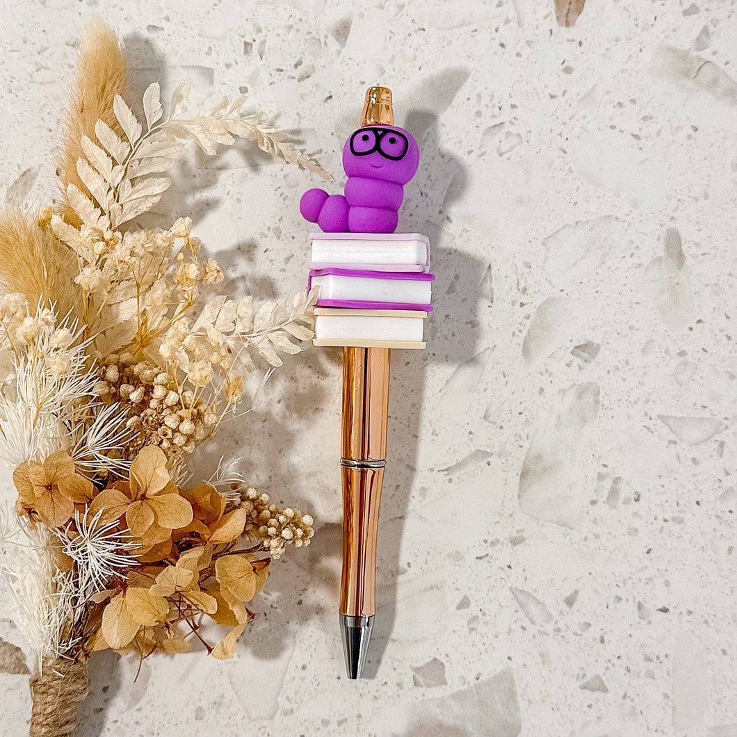 Book Worm Pen | Purple