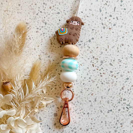 Llama Lanyard | Brown