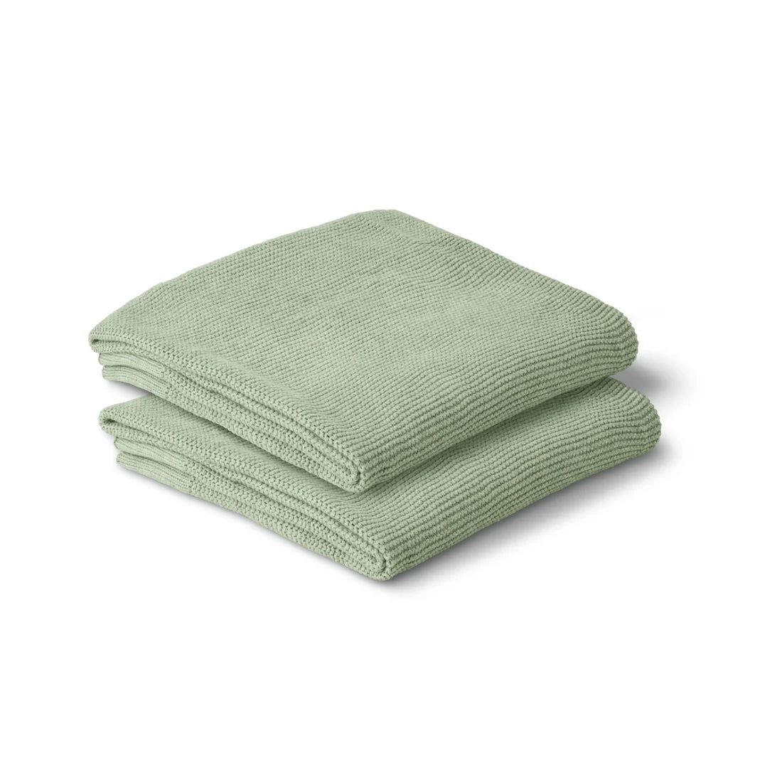 Cotton Classic Knit Baby Blanket - Willow Green