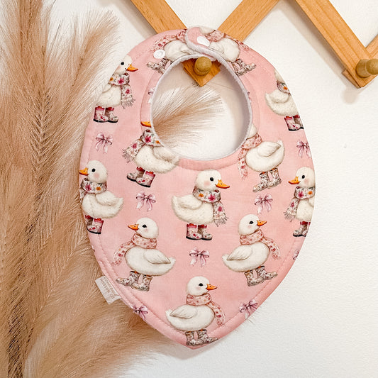 Pink Duck Bibs