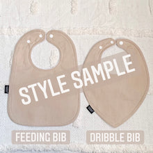 Load image into Gallery viewer, Mini Cow Bibs | Beige Gingham