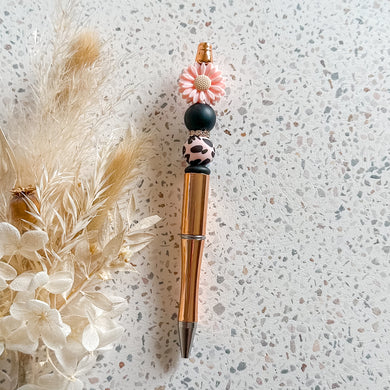 Daisy Pen | Baby Pink | Cow Print