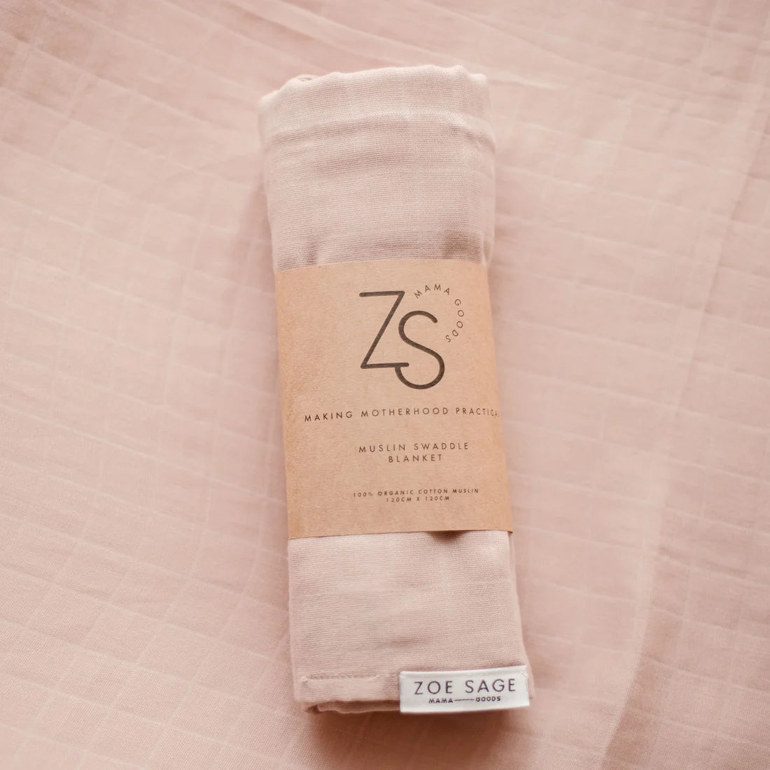 Organic Cotton Muslin Swaddle Wrap - Sunset