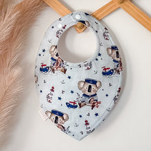 Load image into Gallery viewer, Little Sailor Koala Bibs