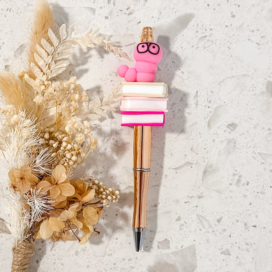 Book Worm Pen | Pink