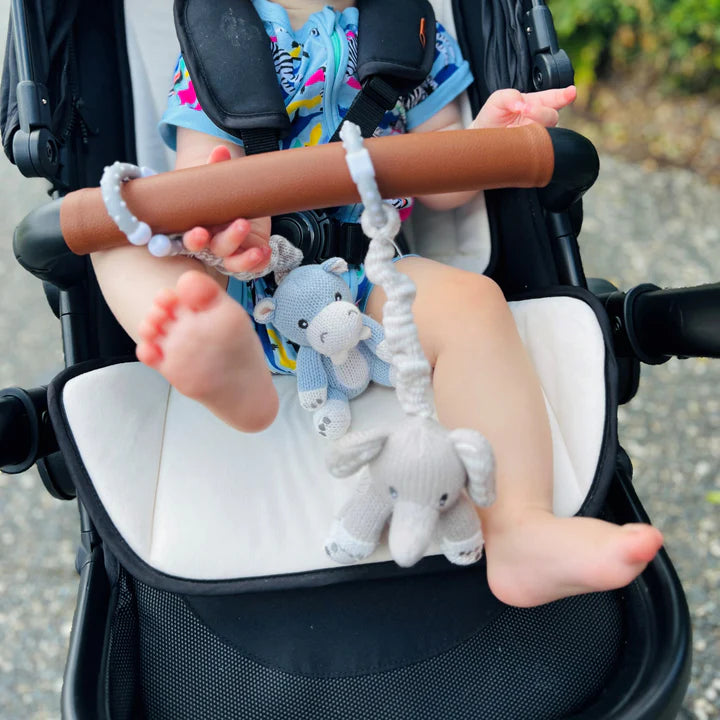 2 Pack Stroller Toys - Elephant & Hippo