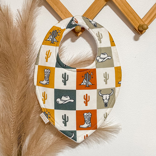 Western Check Bibs