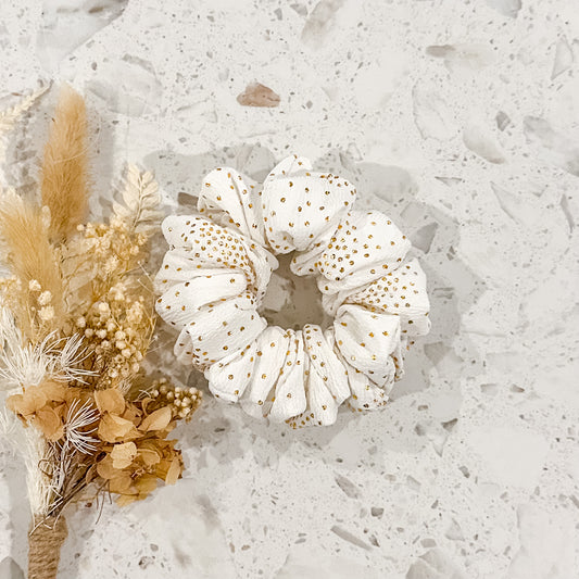 Mini Scrunchies | Gold Foil