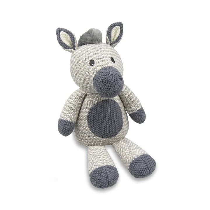 Knitted Toy - Zac the Zebra