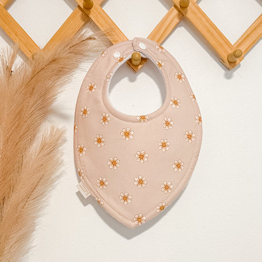 Neutral Flower Bibs | Nude