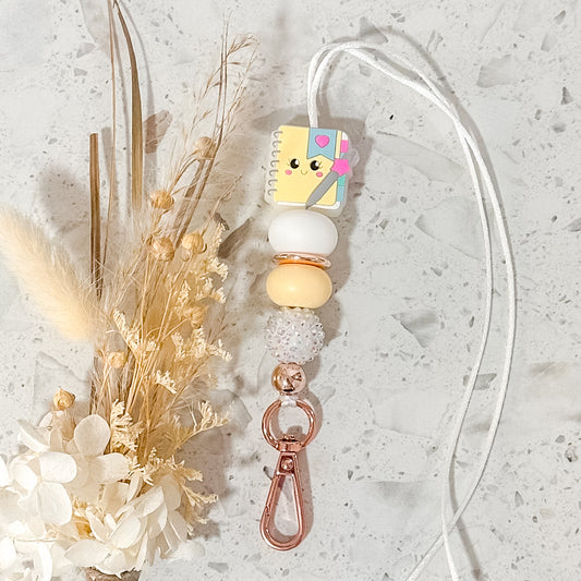 Cute Pastel Book Lanyard