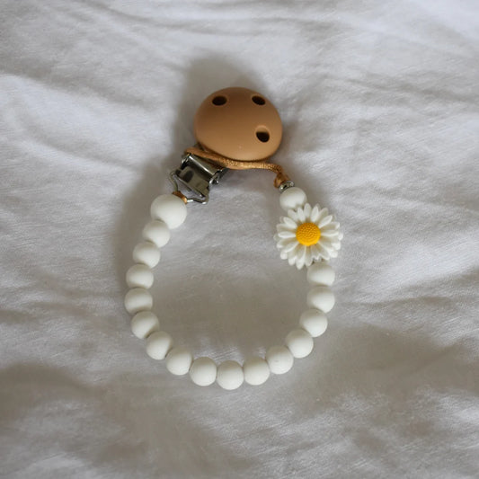 Daisy Dummy Clip | White