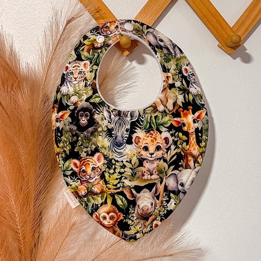 Safari Baby Bibs | Black